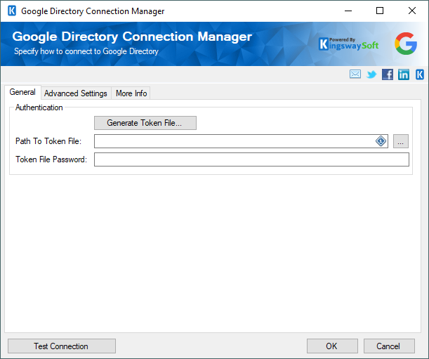 Google Directory Connection Manager - General